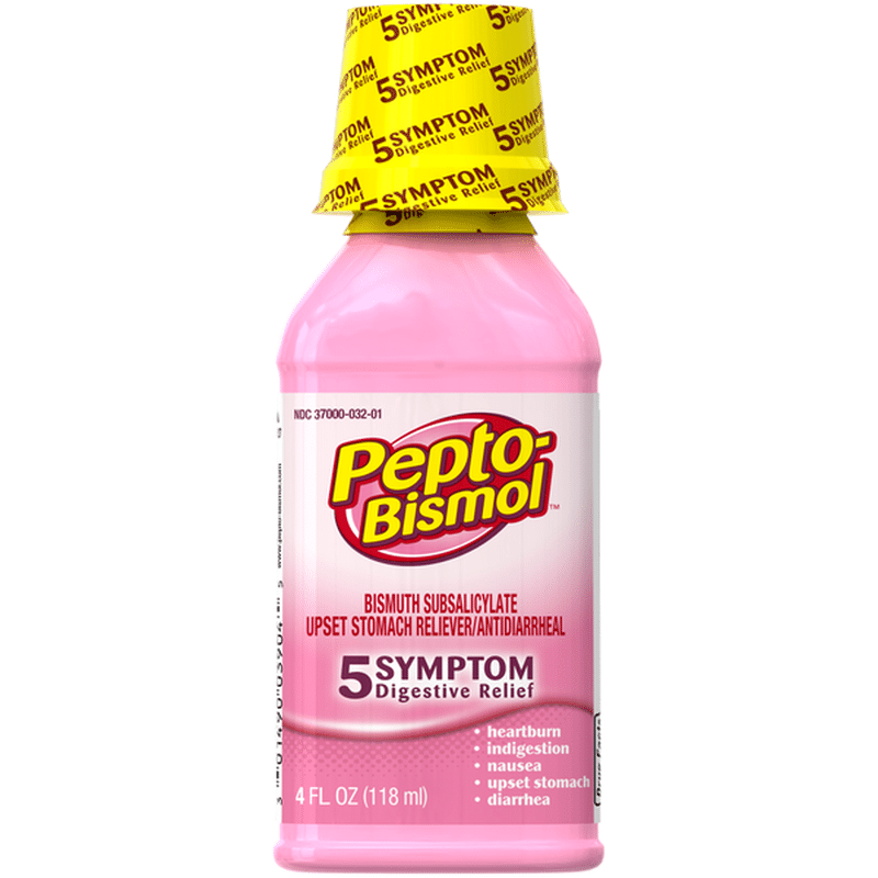 Pepto-Bismol Original Liquid For Nausea, Heartburn, Indigestion, Upset ...