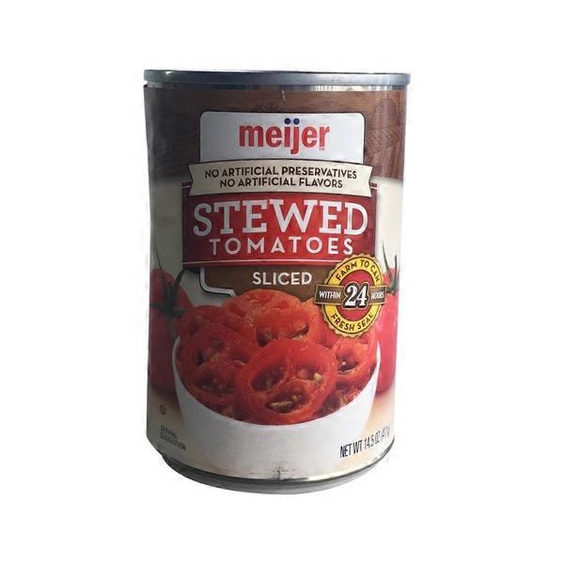 Meijer Stewed Sliced Tomatoes (14.5 oz) Instacart