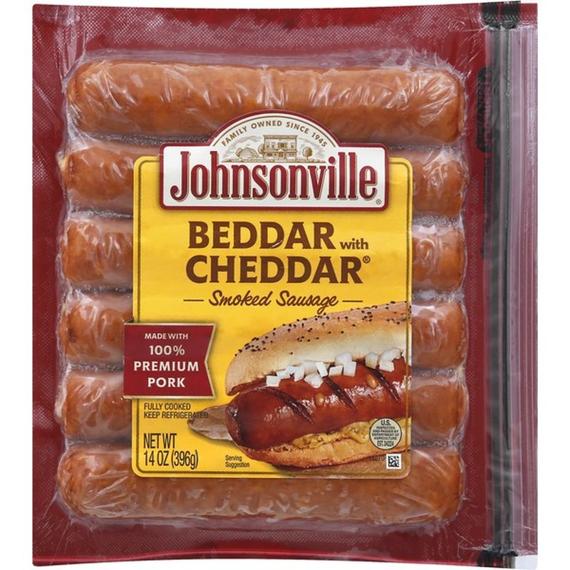 Johnsonville Holiday Promo Beddar with Cheddar Smoked Sausage (14 oz ...