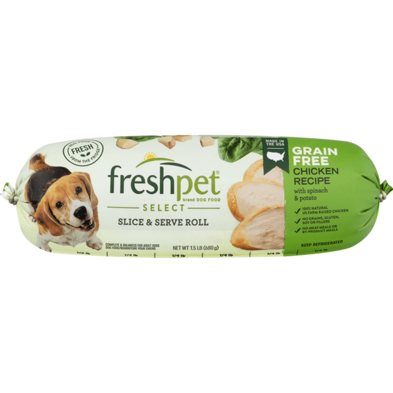 freshpet dog food serving size