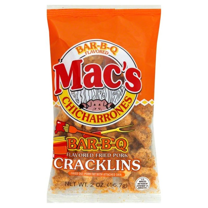 Macs Fried Pork Cracklins, BBQ Flavored (2 oz) Instacart