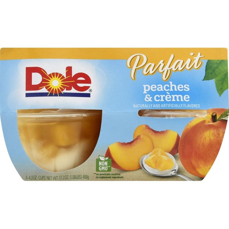 Dole Parfait, Peaches & Creme (4 each) from King Soopers Instacart