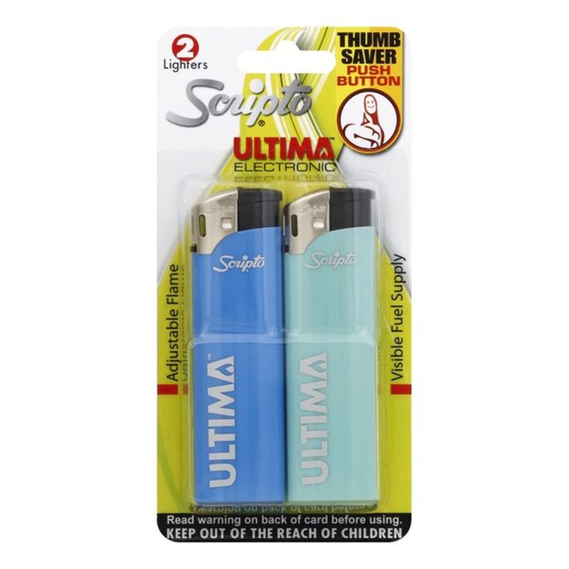 Scripto Lighters, Electronic, 2 Pack (2 each) Instacart