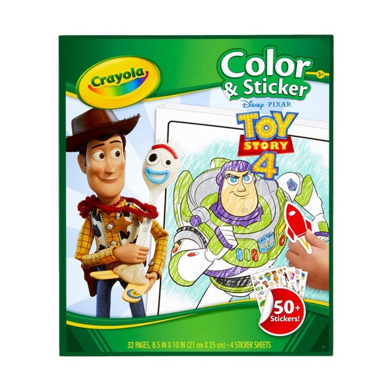 crayola llc toy story coloring book with stickers 1 ct