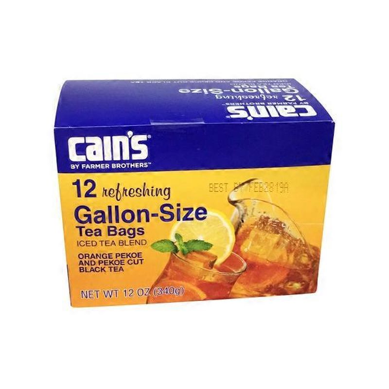 Cain's Refreshing Iced Tea Blend, Orange Pekoe And Pekoe Tea (12 oz ...