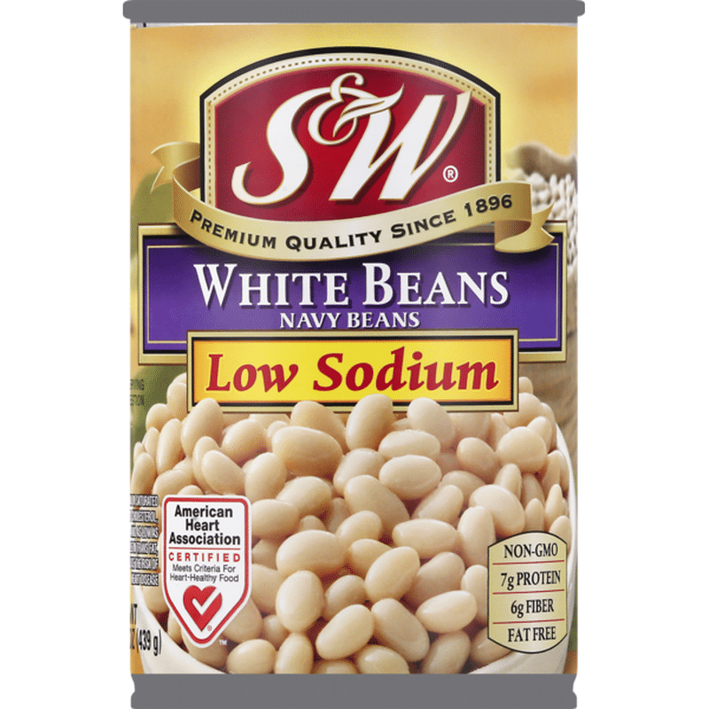 S&w White Beans, Low Sodium, Can (15 oz) from Safeway Instacart