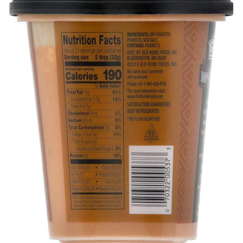 Old home peanut butter 100 all natural crunchy 24 oz instacart