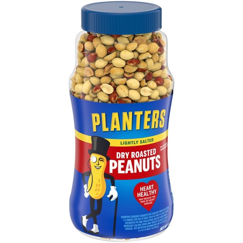 Planters Lightly Salted Dry Roasted Peanuts (16 oz) from Stater Bros ...