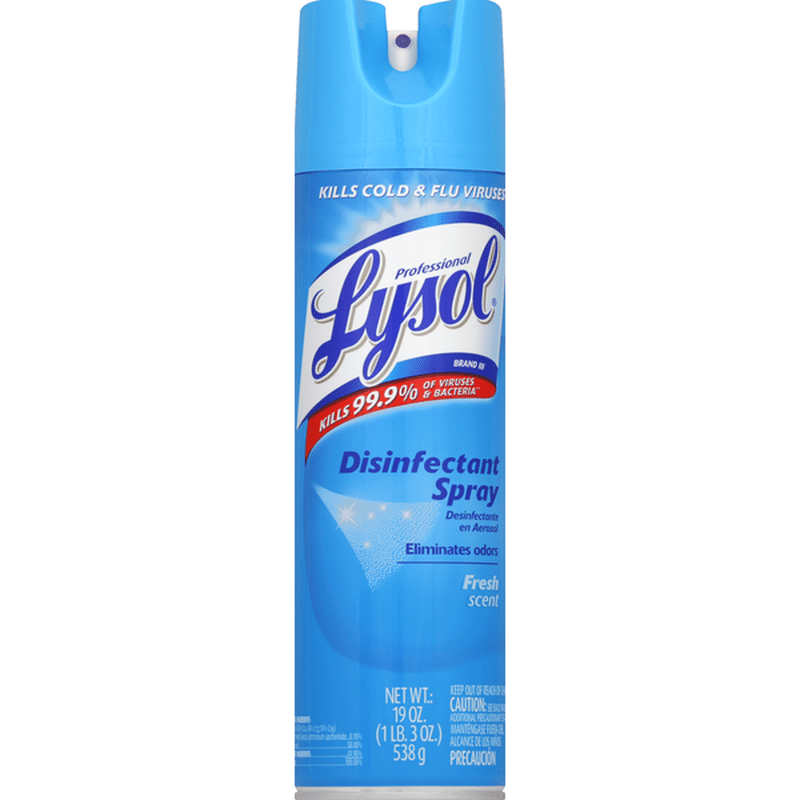 Lysol Disinfectant Spray Fresh Scent 19 Oz Instacart 0122