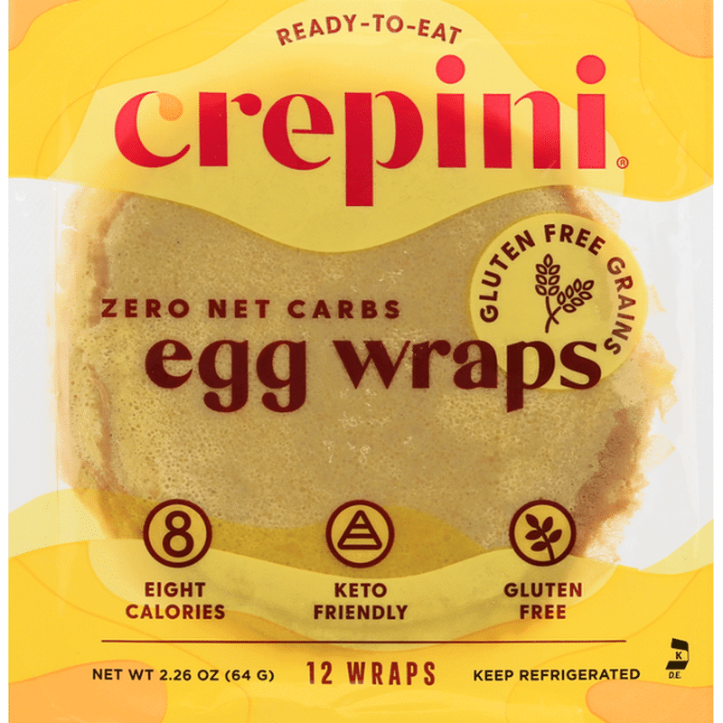 Crepini Egg Wraps, Gluten Free Grains (12 each) Instacart