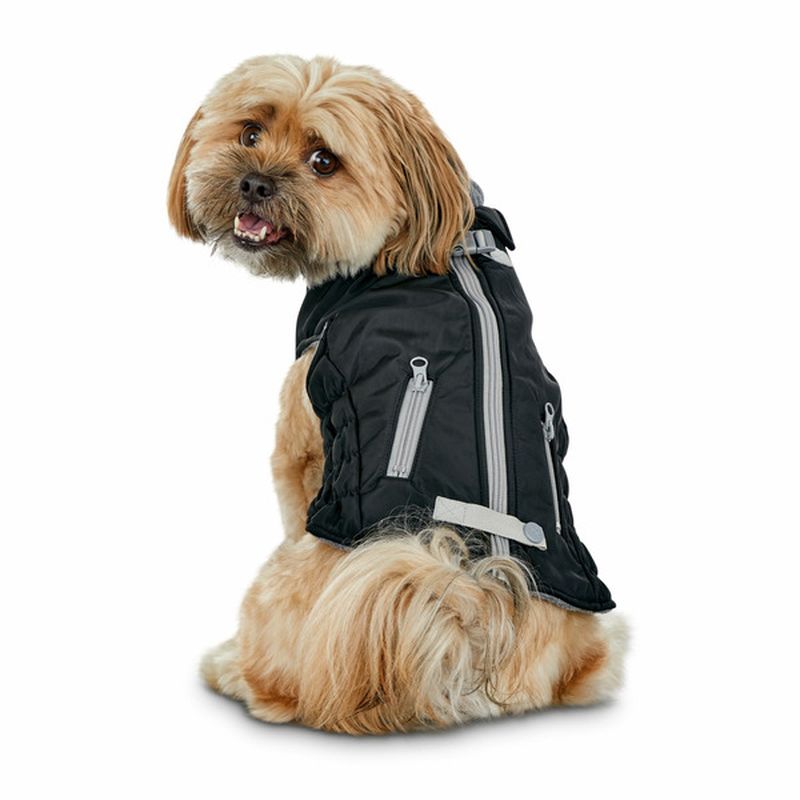 Good2 Go Extra Extra Extra Large Black & Grey Snowboard Pet Coat