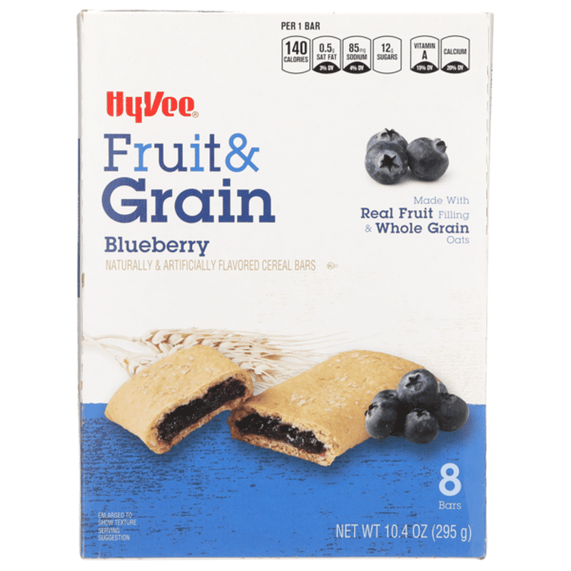 HyVee Blueberry Fruit & Grain Cereal Bars (10.4 oz) Instacart