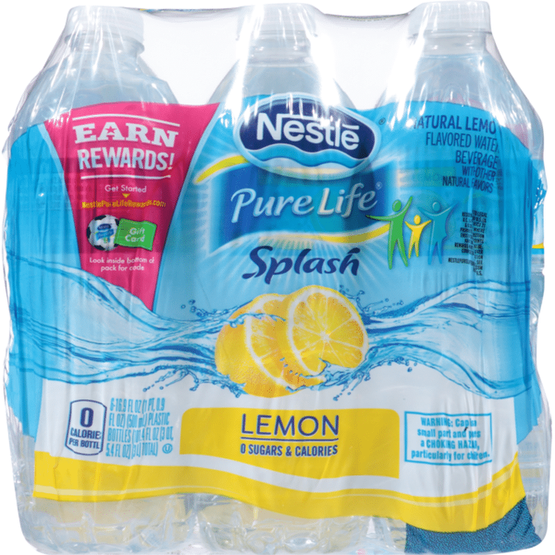 Nestle Pure Life Splash Lemon Flavored Water