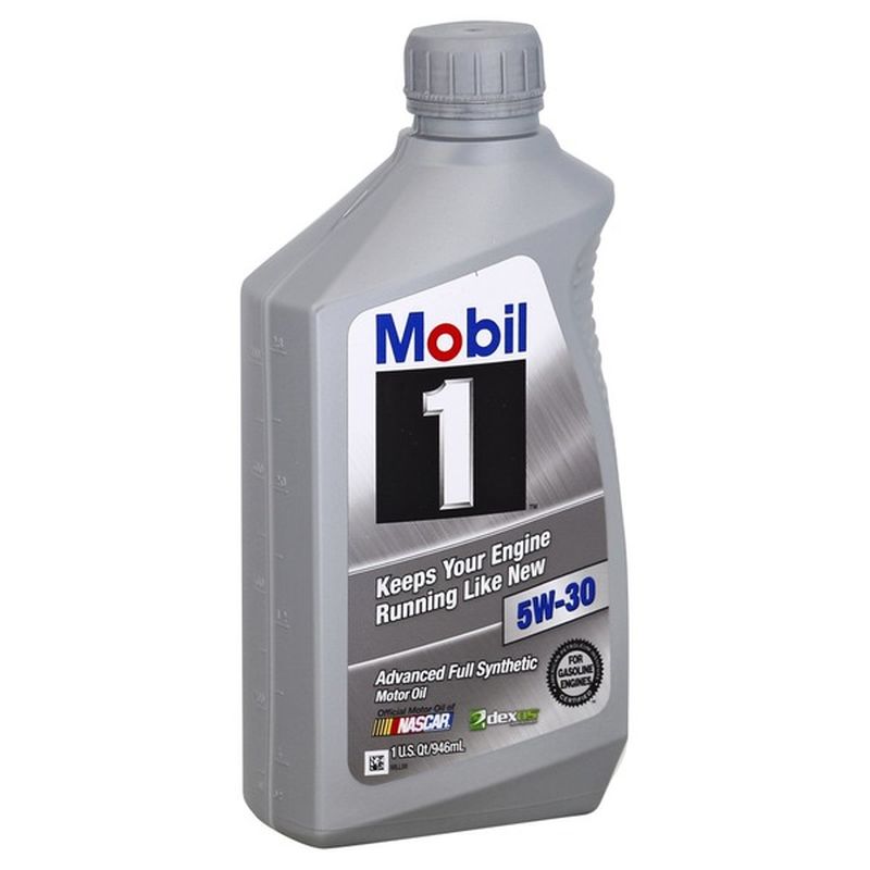 Mobil 1 Motor Oil, Advanced Full Synthetic, 5W30 (1 qt) Instacart