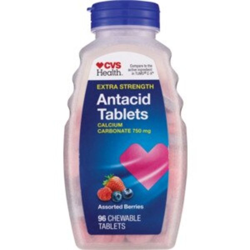 CVS Health Antacid, Extra Strength, 750 mg, Chewable Tablets, Assorted