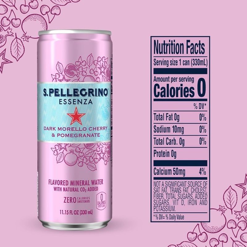 Pellegrino Dark Morello Cherry & Pomegranate Sparkling Water (11.15 oz