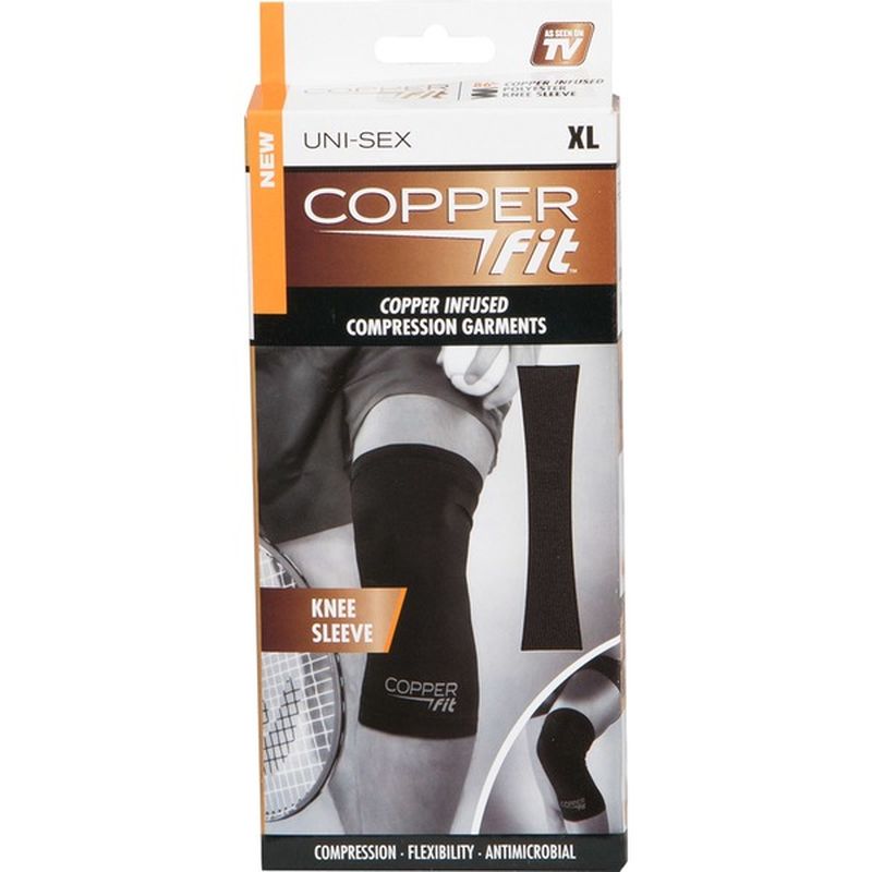 Copper FIt Original Recovery Knee Sleeve Black With Copper Trim