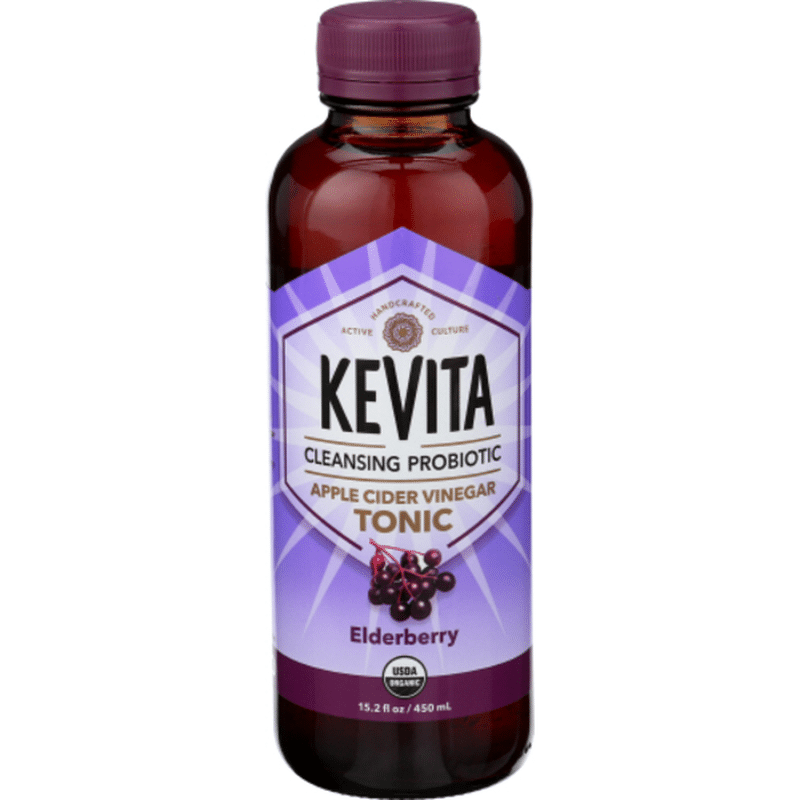 Kevita Apple Cider Vinegar Tonic Elderberry Live Probiotic Drink (15.2 fl oz) Instacart