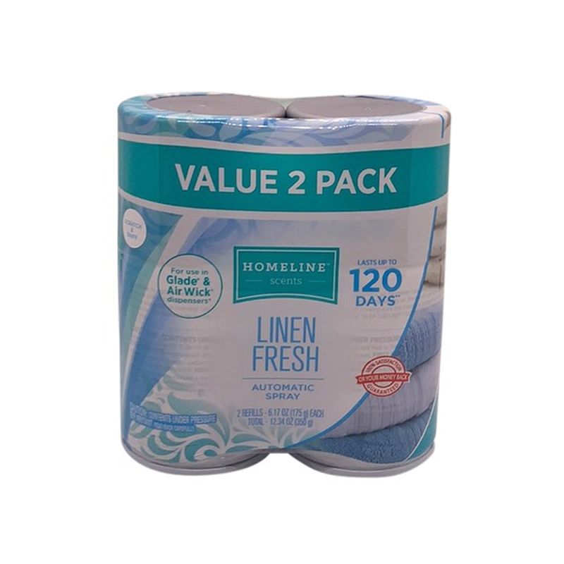 Homeline Fresh Linen Automatic Spray Refills (2 ct) Instacart