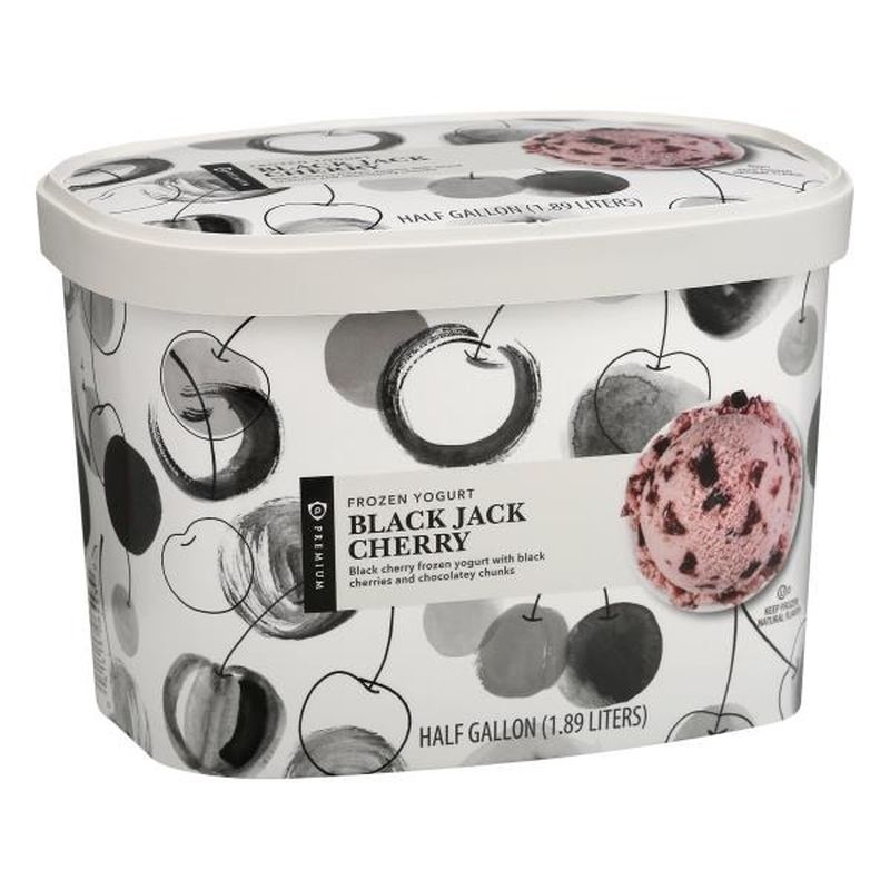 Publix Premium Frozen Yogurt, Black Jack Cherry (0.5 gal) from Publix