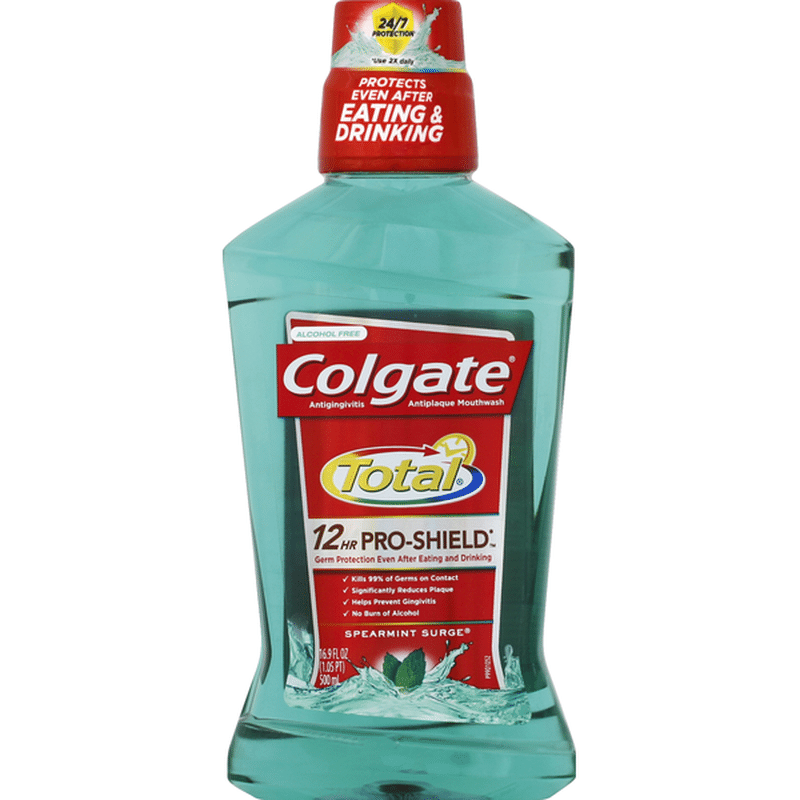 Colgate Mouthwash, Antigingivitis Antiplaque, Spearmint Surge (16.9 oz ...