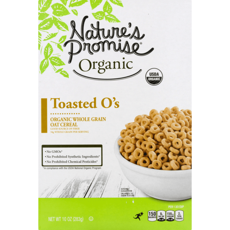 Nature's Promise Organic Toasted O's Cereal (10 oz) Instacart