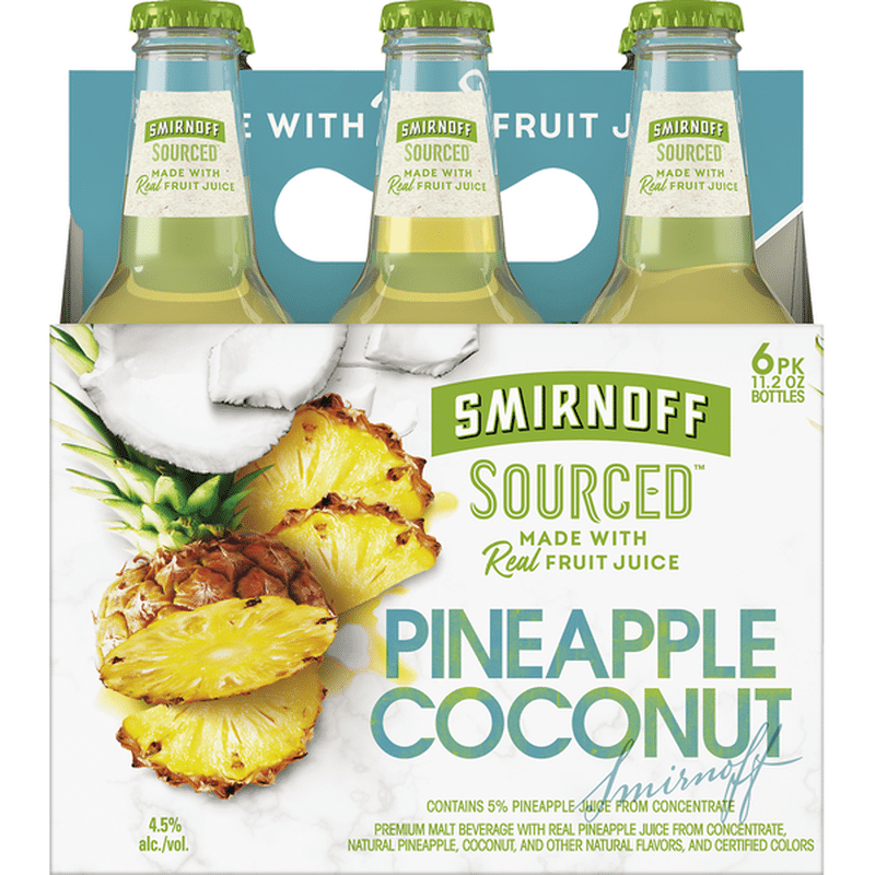 Smirnoff Beer, Pineapple Coconut (11 fl oz) Instacart