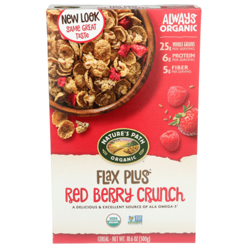 Nature's Path Flax Plus Red Berry Crunch Cereal (10.6 oz) Instacart