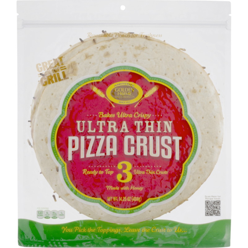 Golden Home Ultra Thin Pizza Crust 3 Ct 1425 Oz Instacart