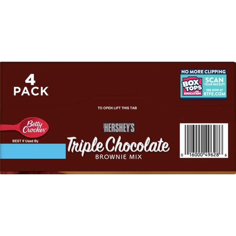 Betty Crocker Triple Chocolate Fudge Cake Mix Brownies