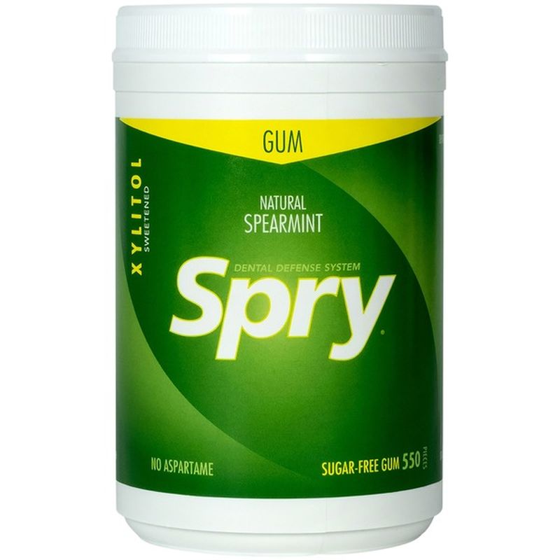 Spry Spearmint Chewing Gum With Xylitol