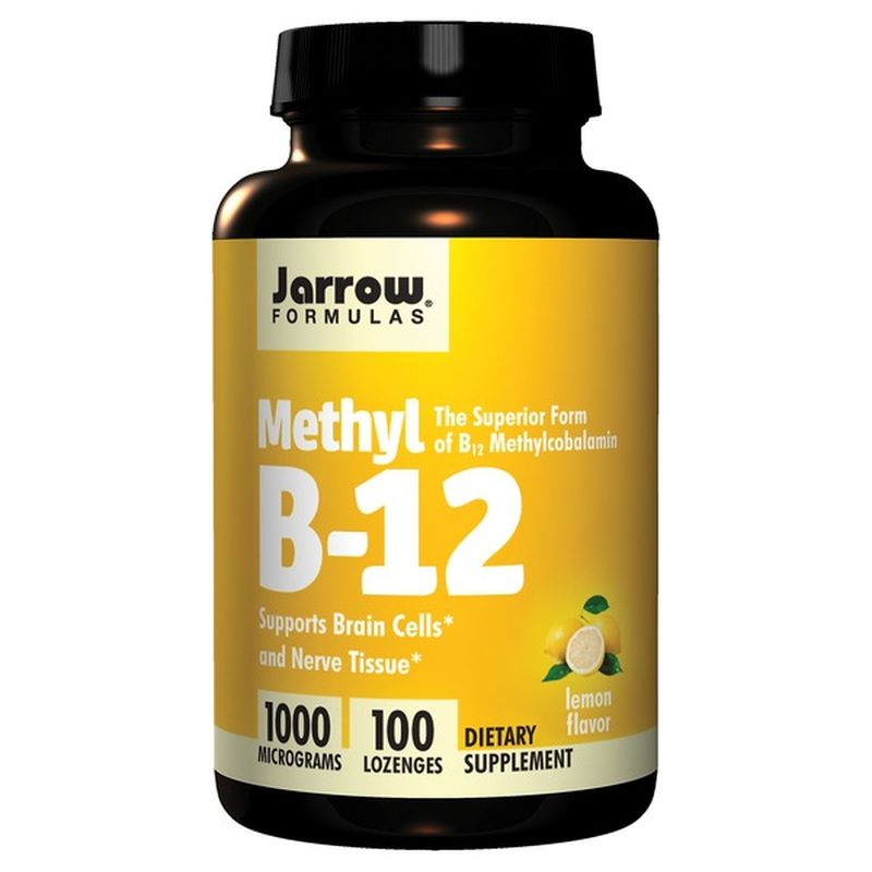 Jarrow Formulas Vitamin B12, 1000 mcg, Methyl, Chewable Lozenges