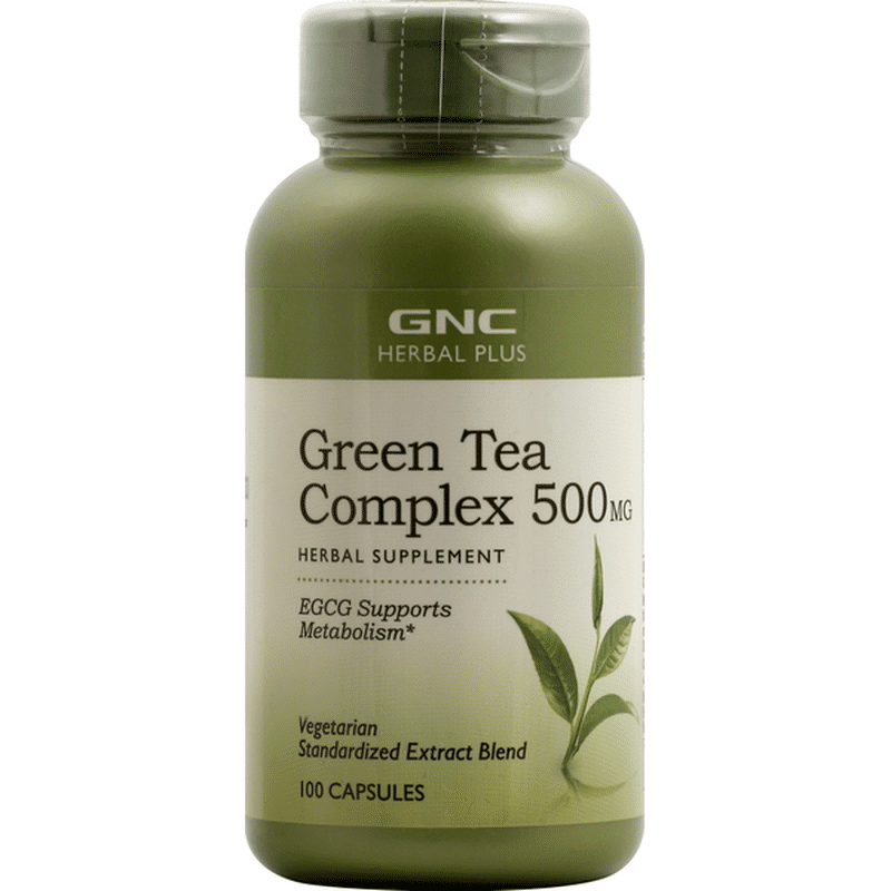 GNC Green Tea Complex, 500 mg, Capsules (100 each) Instacart
