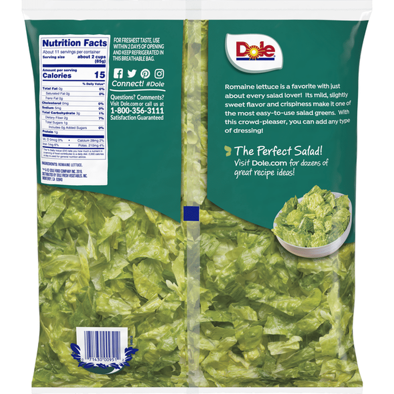 Dole Romaine, Chopped (32 oz bag) Instacart