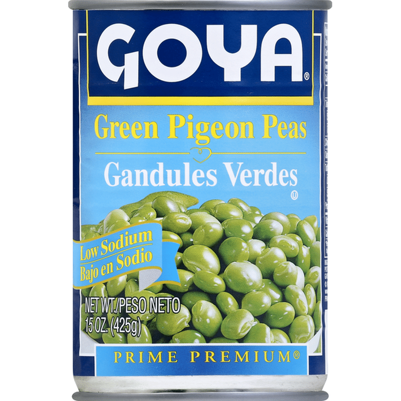 Goya Green Pigeon Peas (Gandules), Low Sodium (15 oz) Instacart