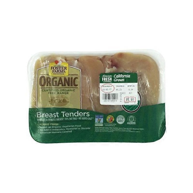 Organic chicken breast tenders (1 per lb) from ALDI Instacart