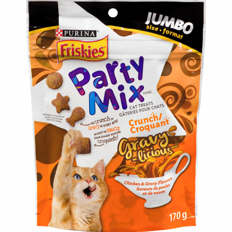 Friskies Party Mix Crunch Chicken Lovers Cat Treats (170 g) Delivery or