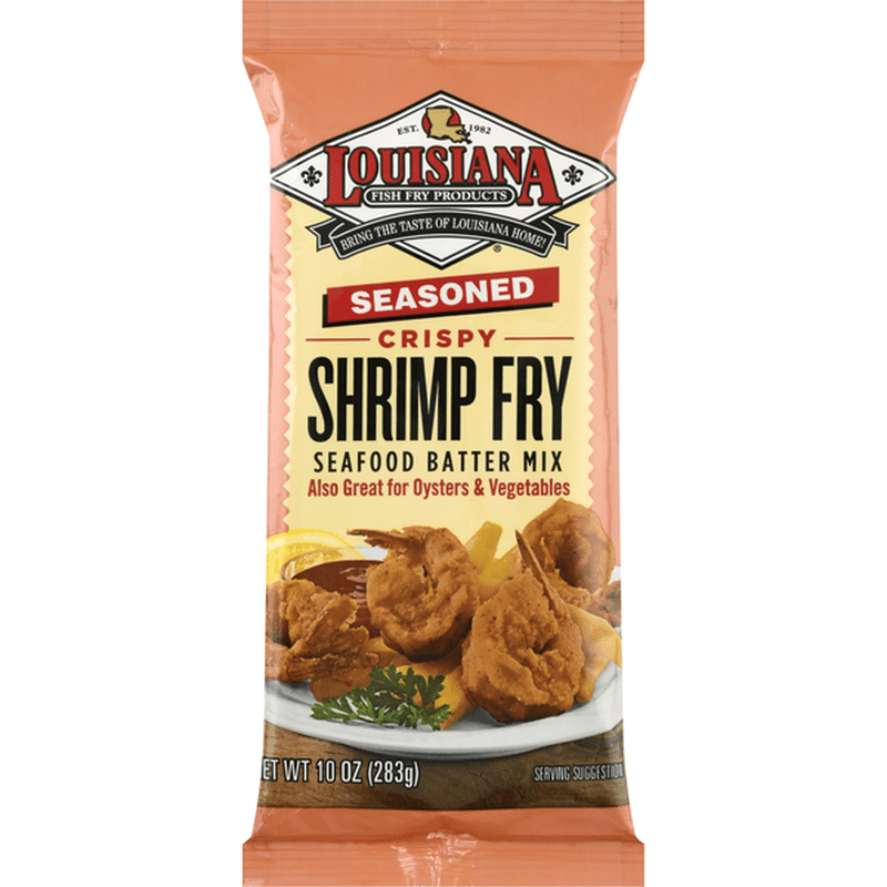 Louisiana Fish Fry Products Shrimp Fry, Crispy, Seasoned (10 oz