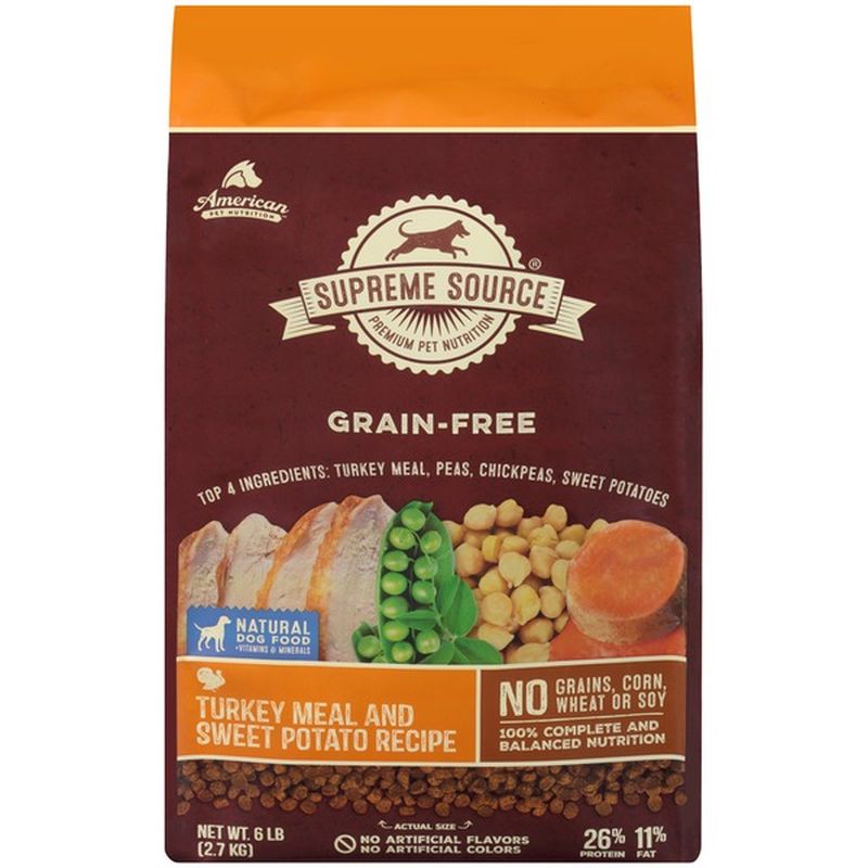 supreme source turkey meal and sweet potato