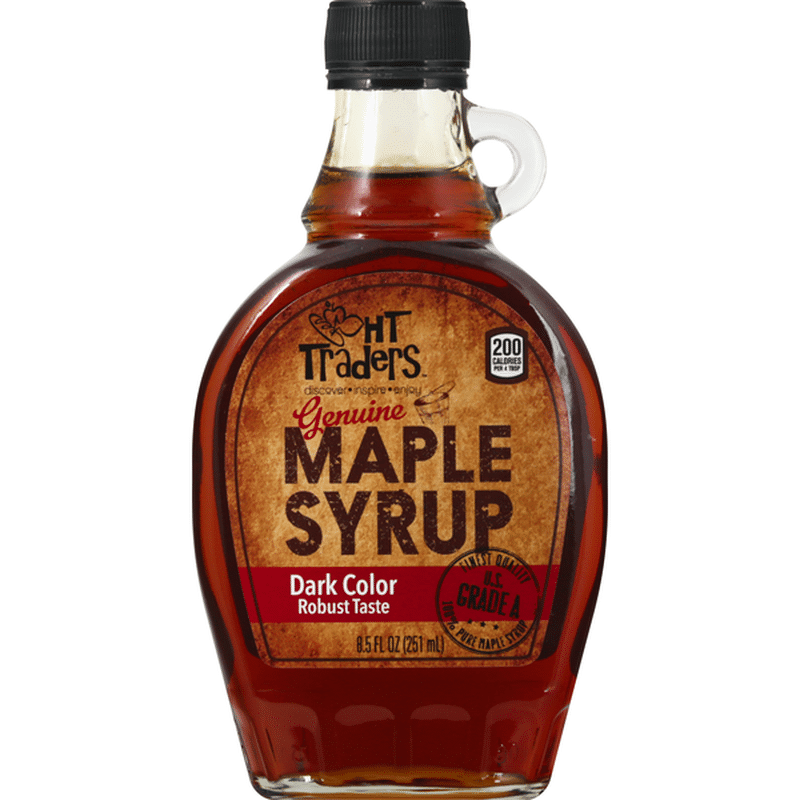 HT Traders Maple Syrup, Genuine, Dark Color (8.5 oz) Instacart