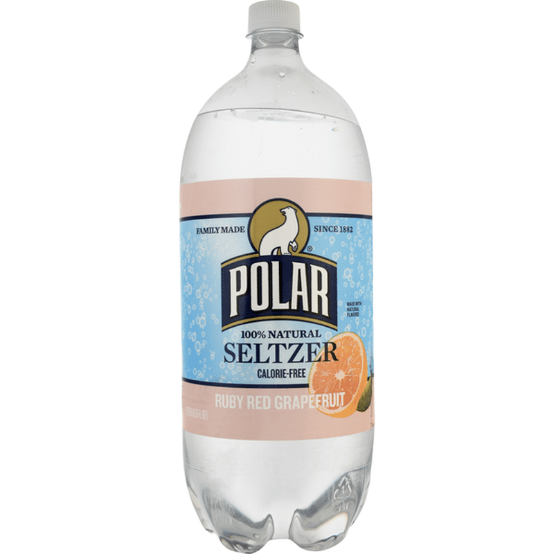 Polar Seltzer, 100 Natural, Ruby Red Grapefruit (2 L) Instacart
