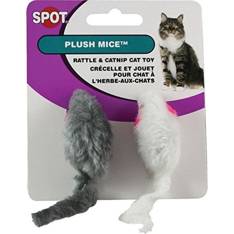 Spot Smooth Fur Mice Cat Toy