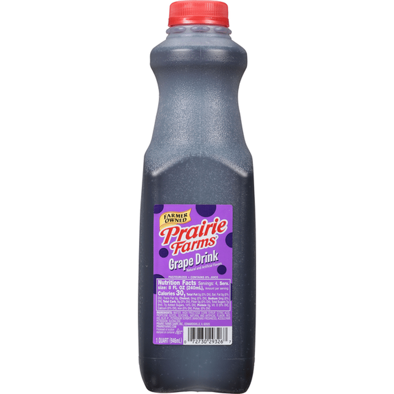 Prairie Farms Drink, Grape (1 qt) Instacart