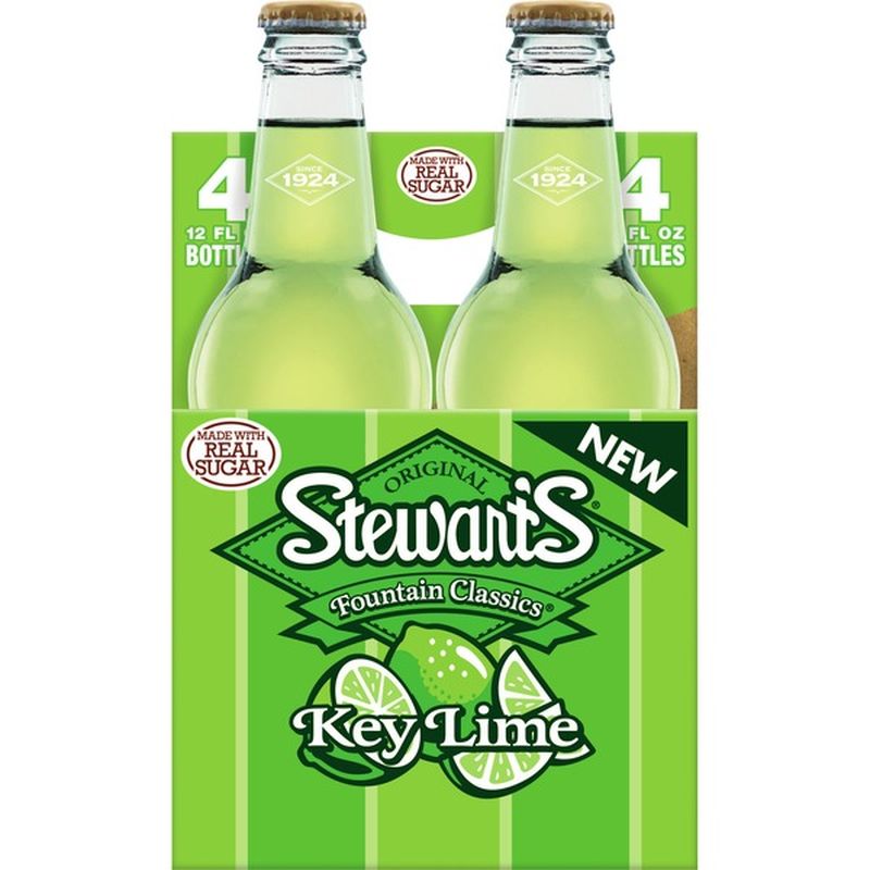 Stewart's Key Lime Soda Made with Sugar (12 fl oz) - Instacart