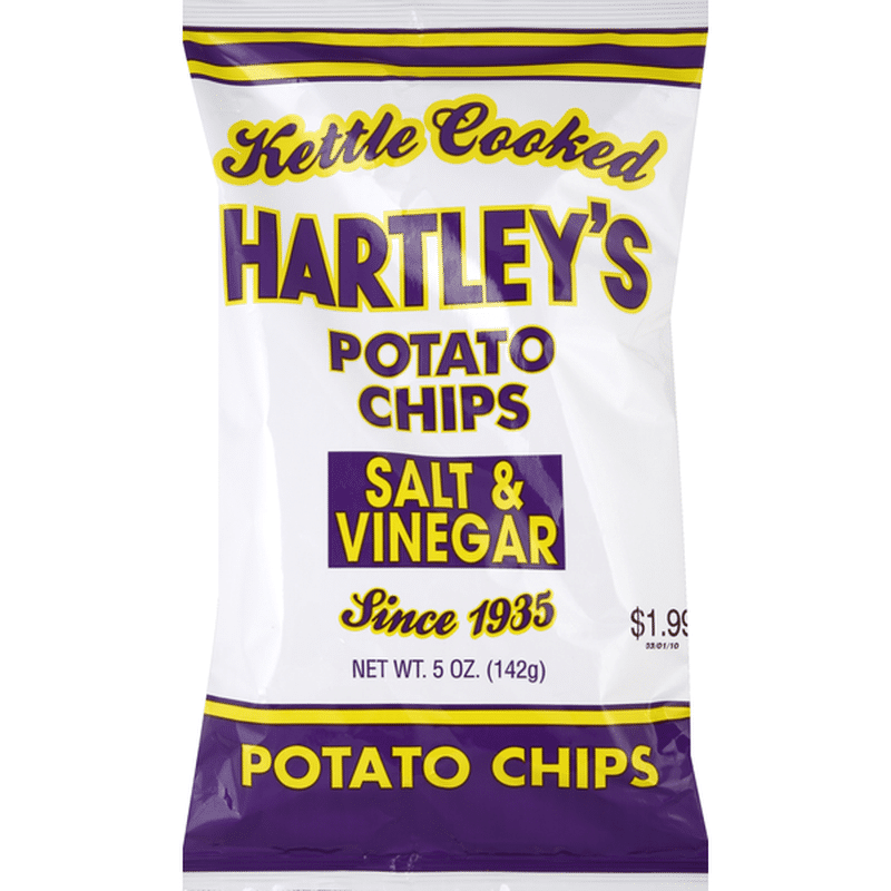 Hartley's Best Potato Chips, Salt & Vinegar (5 oz) Instacart