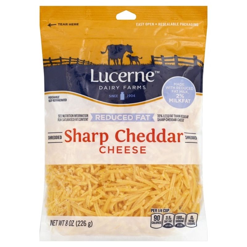 Lucerne Dairy Farms Shredded Sharp Cheddar Cheese (8 oz) from Safeway