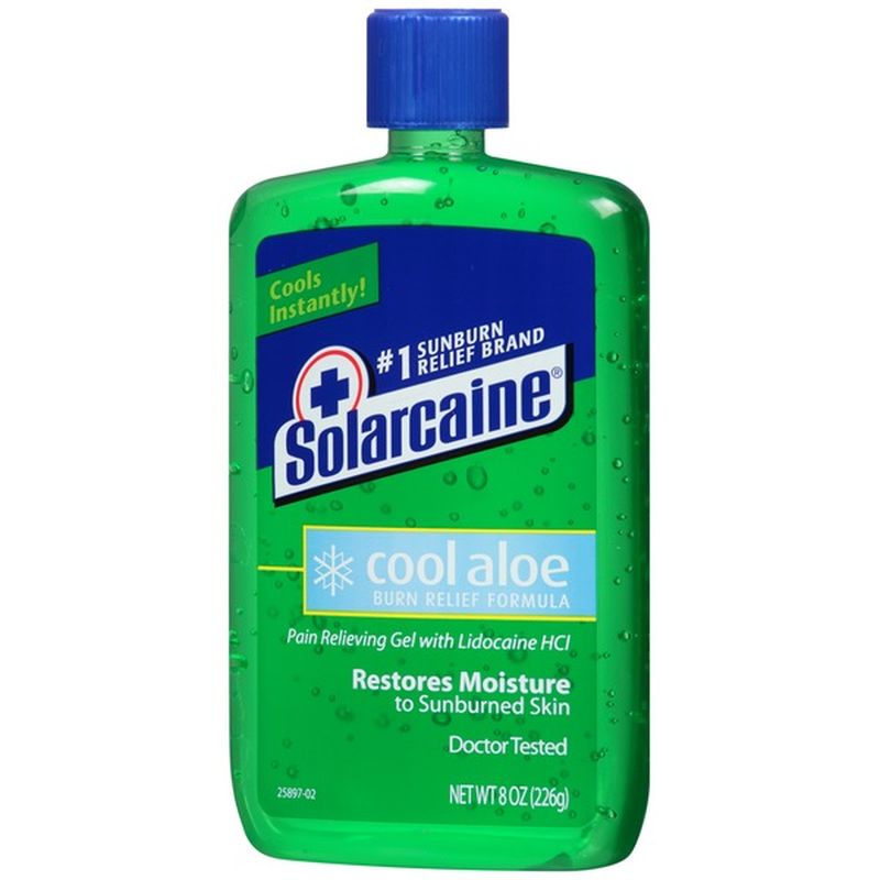 Solarcaine Cool Aloe Burn Relief Formula with Lidocaine HCl Pain
