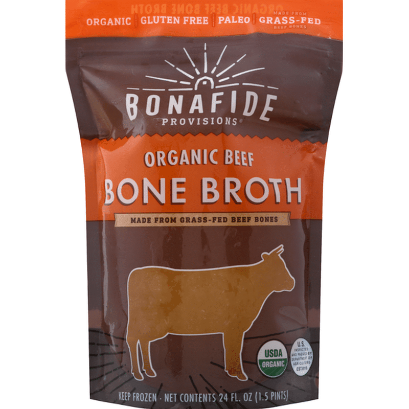 Bonafide Provisions Bone Broth, Organic, Beef (24 oz) from Metropolitan Market Instacart