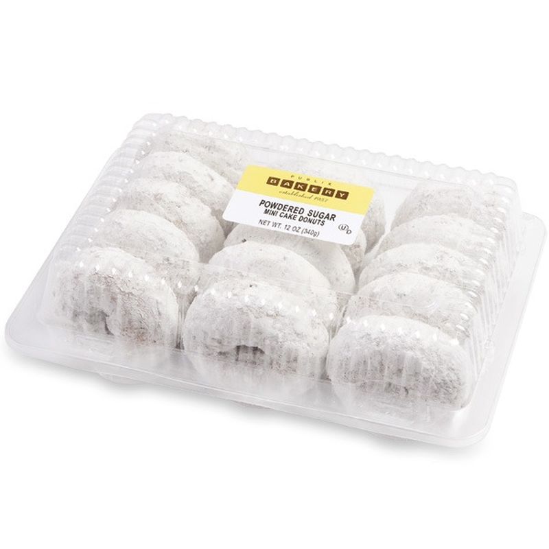 Publix Bakery Powdered Sugar Mini Cake Donuts 12 Oz Delivery Or Pickup Near Me - Instacart