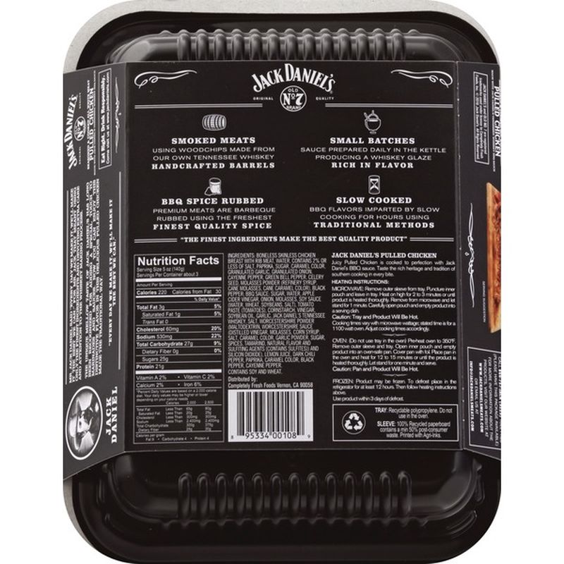 Jack Daniel's Pulled Chicken, White Meat, Seasoned & Fully Cooked (16
